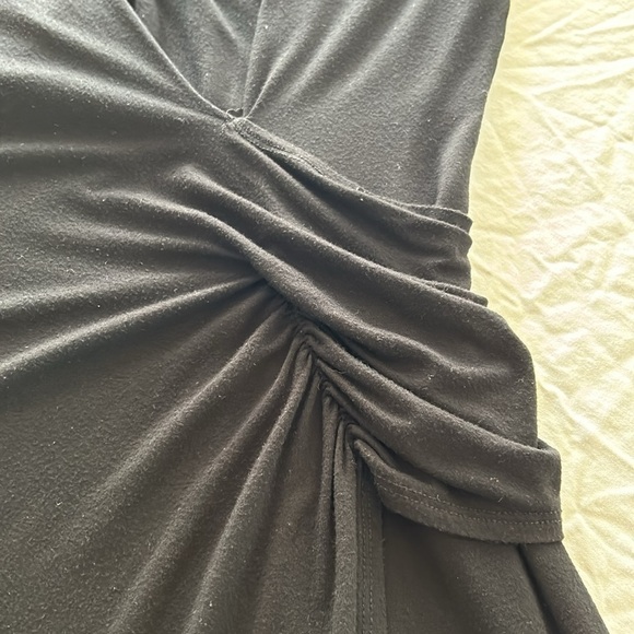 Karen Kane Long Sleeve Black Little Black Dress with rouching Sz XL - Picture 10 of 12